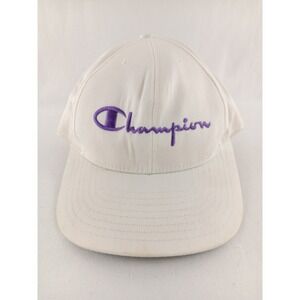 Vintage Champion Hat Cap Beige Made in USA‎